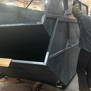 Контейнер для ТБО с крышкой 8 м3 3550х1900х1350 мм