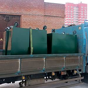 Контейнер ТБО металлический на усиленных колёсах 1,1 м3