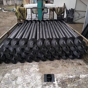 Сваи винтовые d89х2500 мм, лопасть 250/4 мм, оголовок d89 200х200 мм